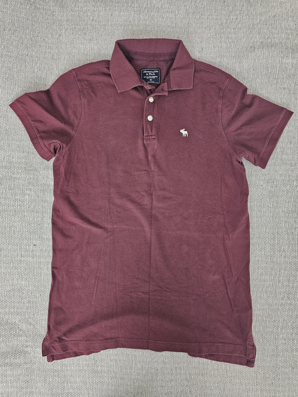 Abercrombie & Fitch Men's Polo - Burgundy
